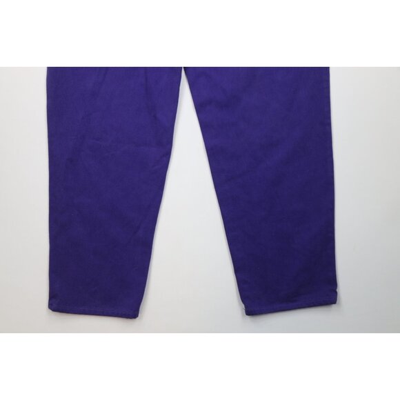 Deadstock Vintage 90s Streetwear Mens 42x34 Baggy Fit Skateboard Jeans Purple - Picture 13 of 15